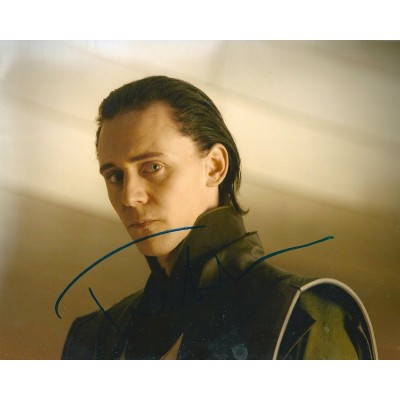 Tom Hiddleston autograph AFTAL 4 (Thor; The Avengers)
