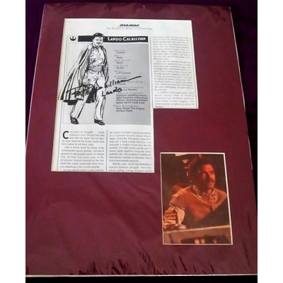 Billy Dee Williams autograph AFTAL (Star Wars)