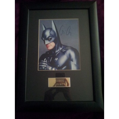 George Clooney autograph AFTAL