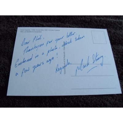 Mark Strong dedicated autograph