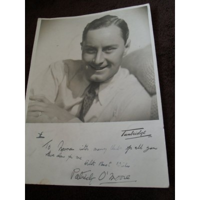 Patrick O'Moore dedicated autograph
