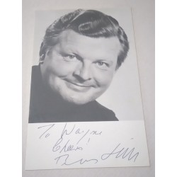 Benny Hill dedicated autograph