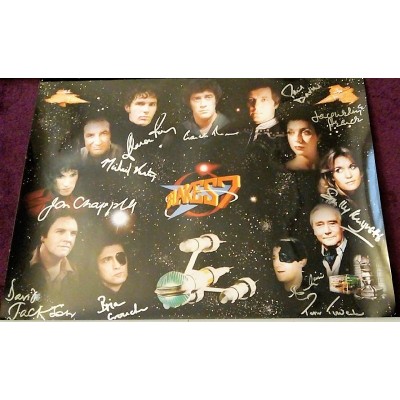 Blake's 7 cast autograph AFTAL 2