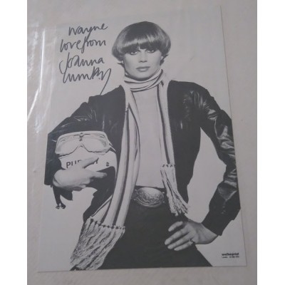 Joanna Lumley dedicated autograph (Absolutely Fabulous)