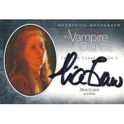 Alice Evans Signed Trading Card (The Vampire Diaries)