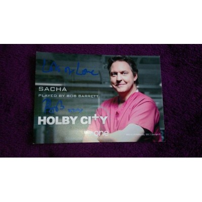 Bob Barrett autograph (Holby City)