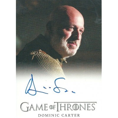 Dominic Carter Signed Trading Card (Game of Thrones)