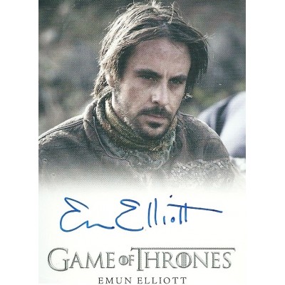 Emun Elliott Signed Trading Card (Game of Thrones)
