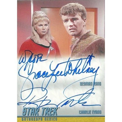 Grace Lee Whitney and Robert Walker Jr. Signed Trading Card (Star Trek)