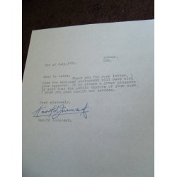 Harold Innocent Signed Letter (Doctor Who; Randall and Hopkirk, Deceased)