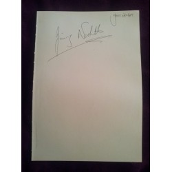 James Nesbitt autograph (Cold Feet; The Hobbit)