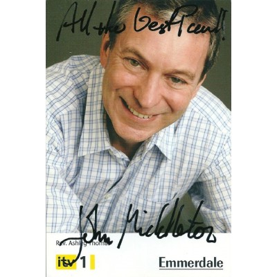 John Middleton dedicated autograph (Emmerdale)