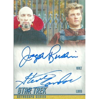 Joseph Ruskin and Steve Sandor Signed Trading Card (Star Trek)