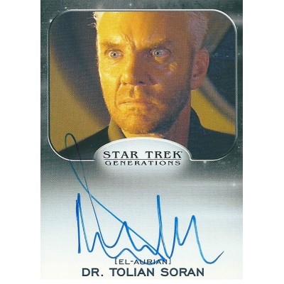 Malcolm McDowell Signed Trading Card (Star Trek: Generations)