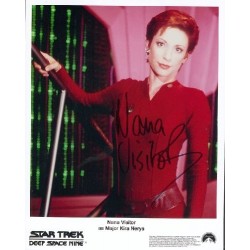 Nana Visitor autograph AFTAL (Star Trek)