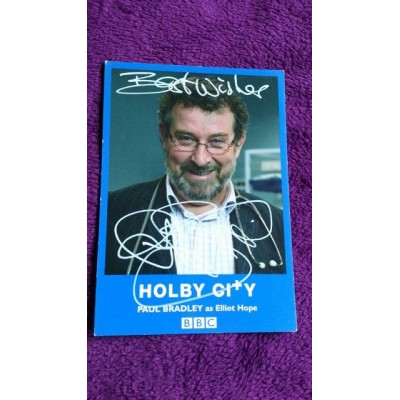 Paul Bradley autograph (Holby City)