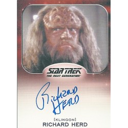 Richard Herd Signed Trading Card (Star Trek: The Next Generation)