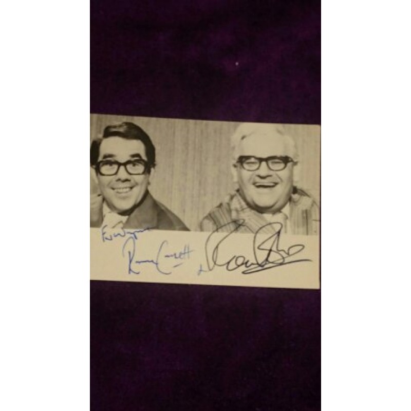 Ronnie Barker and Ronnie Corbett autograph
