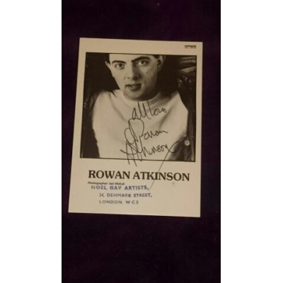 Rowan Atkinson autograph (Mr Bean; Blackadder)