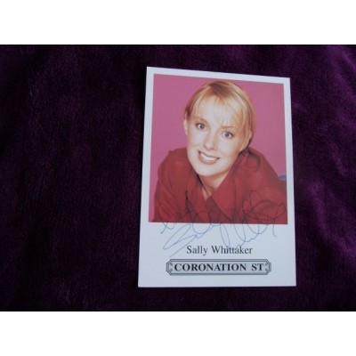 Sally Dynevor autograph AFTAL (Coronation Street)