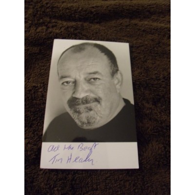 Tim Healy autograph AFTAL (Benidorm)