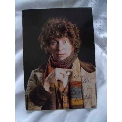 Tom Baker autograph AFTAL (Doctor Who)