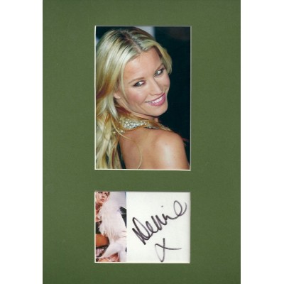 Denise Van Outen autograph AFTAL 3