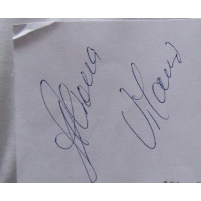 Aliona Vilani autograph (Strictly Come Dancing)