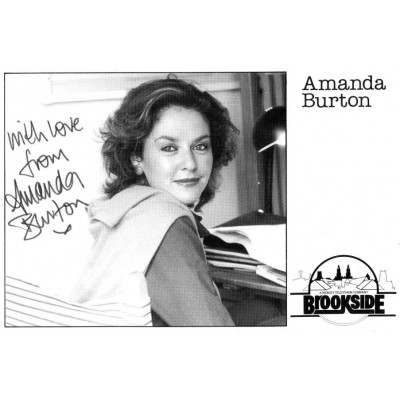 Amanda Burton autograph (Brookside)