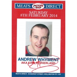 Andrew Whyment autograph (Coronation Street)