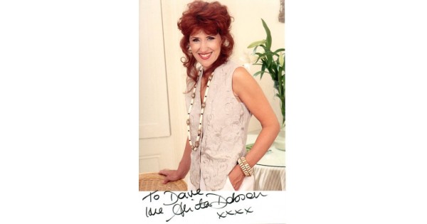 Anita Dobson autograph (dedicated)