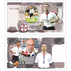 Novelty Banknote - England Football Team £20