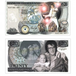 Novelty Banknote - Elvis Presley £20