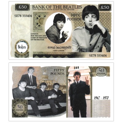 Novelty Banknote - Beatles Paul McCartney £50