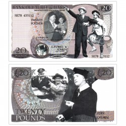 Novelty Banknote - Laurel and Hardy £20