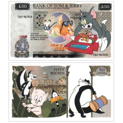 Novelty Banknote - Tom & Jerry £50