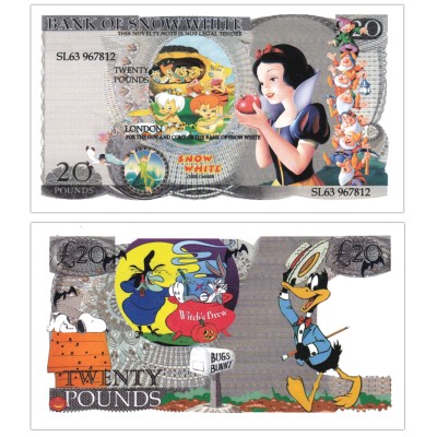 Novelty Banknote - Snow White £20