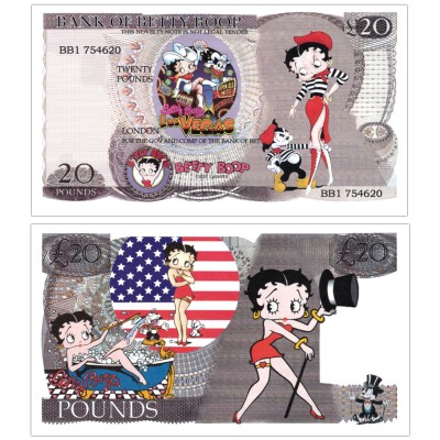Novelty Banknote - Betty Boop £20