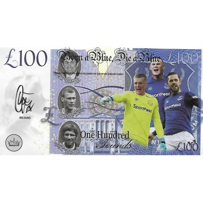 Novelty Banknote - everton 2