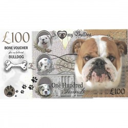 Novelty Dog Banknote - Bulldog