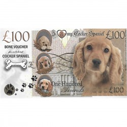 Novelty Dog Banknote - Cocker Spaniel