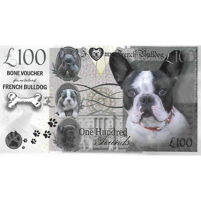 Novelty Dog Banknote - French Bulldog 2