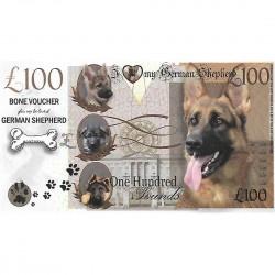 Novelty Dog Banknote - German Shepherd