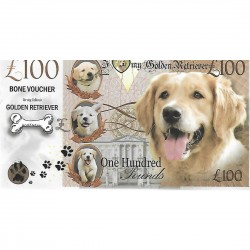 Novelty Dog Banknote - Golden Retriever