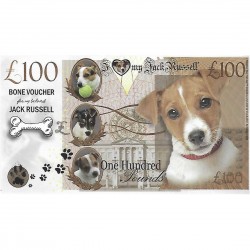 Novelty Dog Banknote - Jack Russell