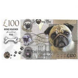 Novelty Dog Banknote - Pug