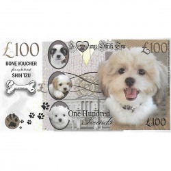 Novelty Dog Banknote - Shih Tzu