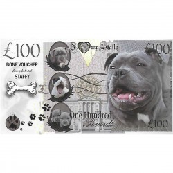 Novelty Dog Banknote - Staffy