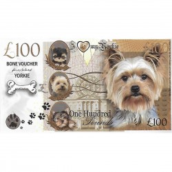 Novelty Dog Banknote - Yorkie