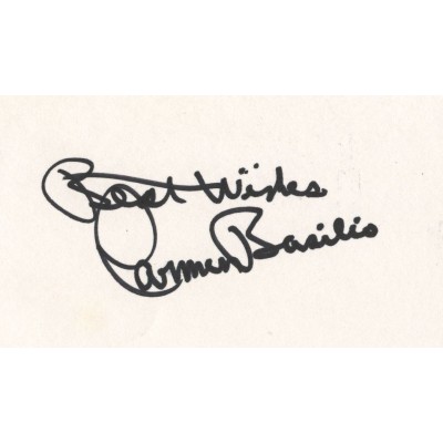 Carmen Basilio autograph